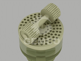 颗粒机平模动盘演示图
